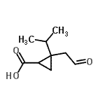 CAS#: 244793-42-8, 2-Isopropyl-2-(2-Oxoethyl)Cyclopropanecarboxylic Acid