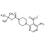 CAS#: 245450-04-8, 2-Methyl-2-Propanyl 4-(6-Amino-5-Nitro-4-Pyrimidinyl)-1-Piperazinecarboxylate