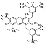 CAS#: 24564-79-2, 4,4',4''-[(2-Methoxy-4,6-Dimethylbenzene-1,3,5-Triyl)Tris(Methylene)]Tris[2,6-Bis(2-Methyl-2-Propanyl)Phenol]