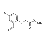 CAS 登录号：24581-99-5， 甲基(4-溴-2-甲酰基苯氧基)乙酸酯
