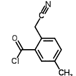 CAS 登录号：24633-70-3， 2-(氰基甲基)-5-甲基苯甲酰氯