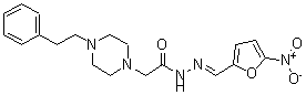 CAS#: 24637-24-9, N'-[(5-Nitrofuran-2-Yl)Methylene]-4-Phenethyl-1-Piperazineacetic Acid Hydrazide