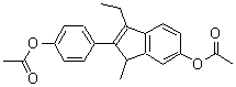 CAS#: 24643-94-5, 3-Ethyl-2-(4-hydroxyphenyl)-1-methylindene-6-ol diacetate