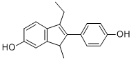 CAS 登录号：24643-97-8， 3-乙基-2-(4-羟基苯基)-1-甲基-1H-茚-6-醇
