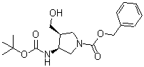 CAS 登录号：246510-69-0， (3S,4S)-3-(叔丁氧羰基氨基)-4-(羟基甲基)吡咯烷-1-羧酸苄酯