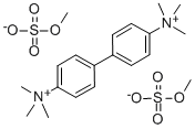 CAS 登录号：24702-66-7， 4,4'-联苯亚基二(三甲基铵)二(硫酸甲酯盐)