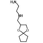 CAS 登录号：247109-17-7， N-(1,4-二氧杂螺[4.4]壬-2-基甲基)-1,2-乙二胺