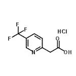 CAS 登录号：247200-00-6， [5-(三氟甲基)-2-吡啶基]乙酸盐酸盐(1:1)