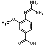 CAS#: 247234-23-7, 4-[(Diaminomethylene)Amino]-3-Methoxybenzoic Acid
