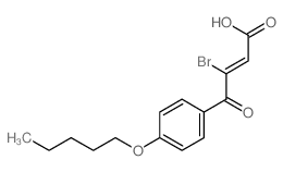 CAS#: 24740-92-9, 3-(4-Pentoxybenzoyl)-3-bromoacrylic acid