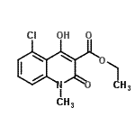 CAS#: 248282-10-2, Ethyl 5-Chloro-4-Hydroxy-1-Methyl-2-Oxo-1,2-Dihydro-3-Quinolinecarboxylate