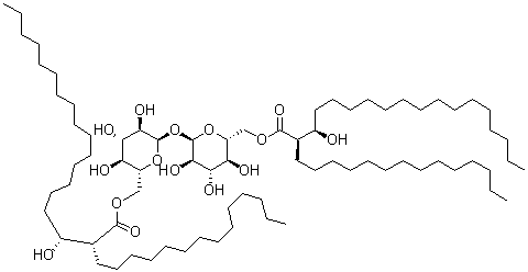 CAS#: 24863-90-9, 6,6'-Bis((2R,3R)-3-hydroxy-2-tetradecyloctadecanoate)-trehalose
