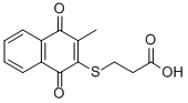 CAS#: 2487-39-0, 3-[(1,4-Dihydro-3-Methyl-1,4-Dioxo-2-Naphthalenyl)Thio]-Propanoic Acid