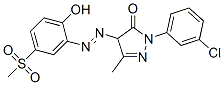 CAS 登录号：24886-39-3， 2-(3-氯苯基)-2,4-二氢-4-[[2-羟基-5-(甲基磺酰基)苯基]偶氮]-5-甲基-3H-吡唑-3-酮