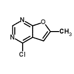 CAS 登录号：24889-21-2， 4-氯-6-甲基呋喃并[2,3-d]嘧啶