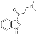 CAS 登录号：24955-83-7， 3-二甲基氨基-1-(1H-吲哚-3-基)丙-1-酮