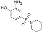 CAS 登录号：24962-73-0， 2-氨基-4-(哌啶-1-磺酰基)-苯酚