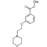CAS 登录号：249937-00-6， 甲基3-[2-(4-吗啉基)乙氧基]苯甲酸酯