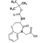 CAS 登录号：250349-14-5， [(3R)-3-({[(2-甲基-2-丙基)氧基]羰基}氨基)-4-氧代-3,4-二氢-1,5-苯并硫氮杂卓-5(2H)-基]乙酸