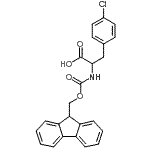 CAS 登录号：250740-51-3， 4-氯-N-[(9H-芴-9-基甲氧基)羰基]苯丙氨酸