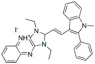 CAS#: 25078-74-4, 1,3-Diethyl-2-[2-(1-Methyl-2-Phenyl-1H-Indol-3-Yl)Vinyl]-1H-Imidazo[4,5-b]Quinoxalinium Iodide