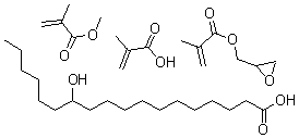 CAS#: 25101-94-4, 12-Hydroxy-Octadecanoic Acid Polymer With Methyl 2-Methyl-2-Propenoate, 2-Methyl-2-Propenoic Acid And Oxiranylmethyl 2-Methyl-2-Propenoate
