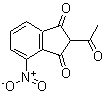 CAS 登录号：25125-04-6， 2-乙酰基-4-硝基-1H-茚-1,3(2H)-二酮