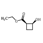 CAS 登录号：251569-86-5， 乙基(1R,2S)-2-羟基环丁烷羧酸酯