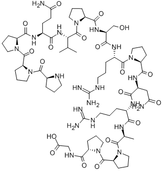 CAS#: 251939-41-0, L-Prolyl-L-Prolyl-L-Prolyl-L-Glutaminyl-L-Valyl-L-Prolyl-L-Seryl-L-Arginyl-L-Prolyl-L-Asparaginyl-L-Arginyl-L-Alanyl-L-Prolyl-L-Prolyl-Glycine