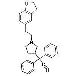 CAS#: 252317-48-9, {1-[2-(2,3-Dihydro-1-Benzofuran-5-Yl)Ethyl]-3-Pyrrolidinyl}(Diphenyl)Acetonitrile
