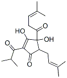 CAS 登录号：25269-20-9， 3,4-二羟基-5-(3-甲基丁-2-烯基)-4-(4-甲基-1-氧代戊-3-烯基)-2-(2-甲基-1-氧代丙基)环戊-2-烯-1-酮