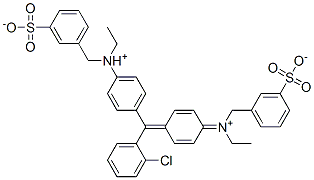 CAS#: 25305-97-9, [4-[(2-Chlorophenyl)[4-[Ethyl[(3-Sulphonatophenyl)Methyl]Ammonio]Phenyl]Methylene]Cyclohexa-2,5-Dien-1-Ylidene](Ethyl)(3-Sulphonatobenzyl)Ammonium