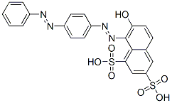 CAS 登录号：25317-39-9， 7-羟基-8-[[4-(苯基偶氮)苯基]偶氮]萘-1,3-二磺酸