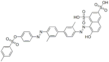 CAS#: 25317-45-7, 8-[[3,3'-Dimethyl-4'-[[4-[[(p-Tolyl)Sulphonyl]Oxy]Phenyl]Azo][1,1'-Biphenyl]-4-Yl]Azo]-7-Hydroxynaphthalene-1,3-Disulphonic Acid