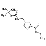 CAS#: 253196-37-1, Ethyl 5-[({[(2-Methyl-2-Propanyl)Oxy]Carbonyl}Amino)Methyl]-1,2-Oxazole-3-Carboxylate