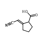 CAS#: 25341-99-5, (2E)-2-(Cyanomethylene)Cyclopentanecarboxylic Acid
