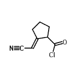 CAS#: 25342-00-1, (2E)-2-(Cyanomethylene)Cyclopentanecarbonyl Chloride