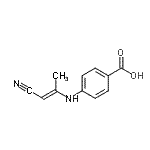CAS#: 25354-52-3, 4-{[(1E)-1-Cyano-1-Propen-2-Yl]Amino}Benzoic Acid