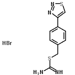 CAS#: 253586-55-9, 4-(1,2,3-Thiadiazol-4-Yl)Benzyl Carbamimidothioate Hydrobromide (1:1)