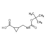 CAS#: 253779-06-5, 2-[({[(2-Methyl-2-Propanyl)Oxy]Carbonyl}Amino)Methyl]Cyclopropanecarboxylic Acid
