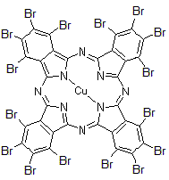 CAS 登录号：25397-26-6， 全溴酞菁铜