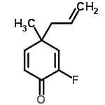 CAS 登录号：25414-32-8， 4-烯丙基-2-氟-4-甲基-2,5-环己二烯-1-酮