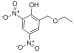 CAS 登录号：2544-94-7， 2-(乙氧基甲基)-4,6-二硝基苯酚
