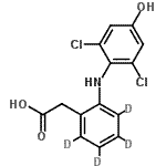 CAS#: 254762-27-1, {2-[(2,6-Dichloro-4-Hydroxyphenyl)Amino](<Sup>2</Sup>H<Sub>4</Sub>)Phenyl}Acetic Acid