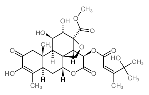 CAS#: 25514-30-1, (11b,12a,15b)-13,20-Epoxy-3,11,12-trihydroxy-15-[[(2E)-4-hydroxy-3,4-dimethyl-1-oxo-2-penten-1-yl]oxy]-2,16-dioxo-Picras-3-en-21-oic acid