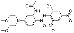 CAS#: 25594-47-2, N-[5-[Bis(2-Methoxyethyl)Amino]-2-[(2-Bromo-4,6-Dinitrophenyl)Azo]Phenyl]Acetamide