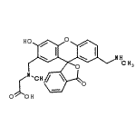 CAS#: 25639-40-1, N-({3'-Hydroxy-7'-[(Methylamino)Methyl]-3-Oxo-3H-Spiro[2-Benzofuran-1,9'-Xanthen]-2'-Yl}Methyl)-N-Methylglycine