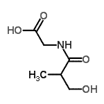 CAS 登录号：256928-69-5， N-(3-羟基-2-甲基丙烷酰基)甘氨酸
