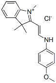 CAS#: 25717-55-9, 4-Methoxy-N-[(E)-2-(1,3,3-Trimethylindol-1-Ium-2-Yl)Ethenyl]Aniline Chloride