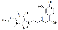 CAS 登录号：2572-61-4， 7-[2-[[2-(3,4-二羟基苯基)-2-羟基乙基]氨基]乙基]-1,3-二甲基嘌呤-2,6-二酮盐酸盐